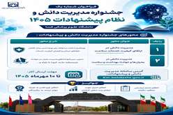 فراخوان شماره یک جشنواره مدیریت دانش و نظام پیشنهادات ۱۴۰۵ دانشگاه علوم پزشکی فسا